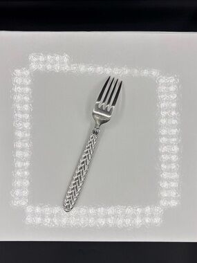 Ralph Lauren Equestrian Braid Stainless Silverware Flatware Fork